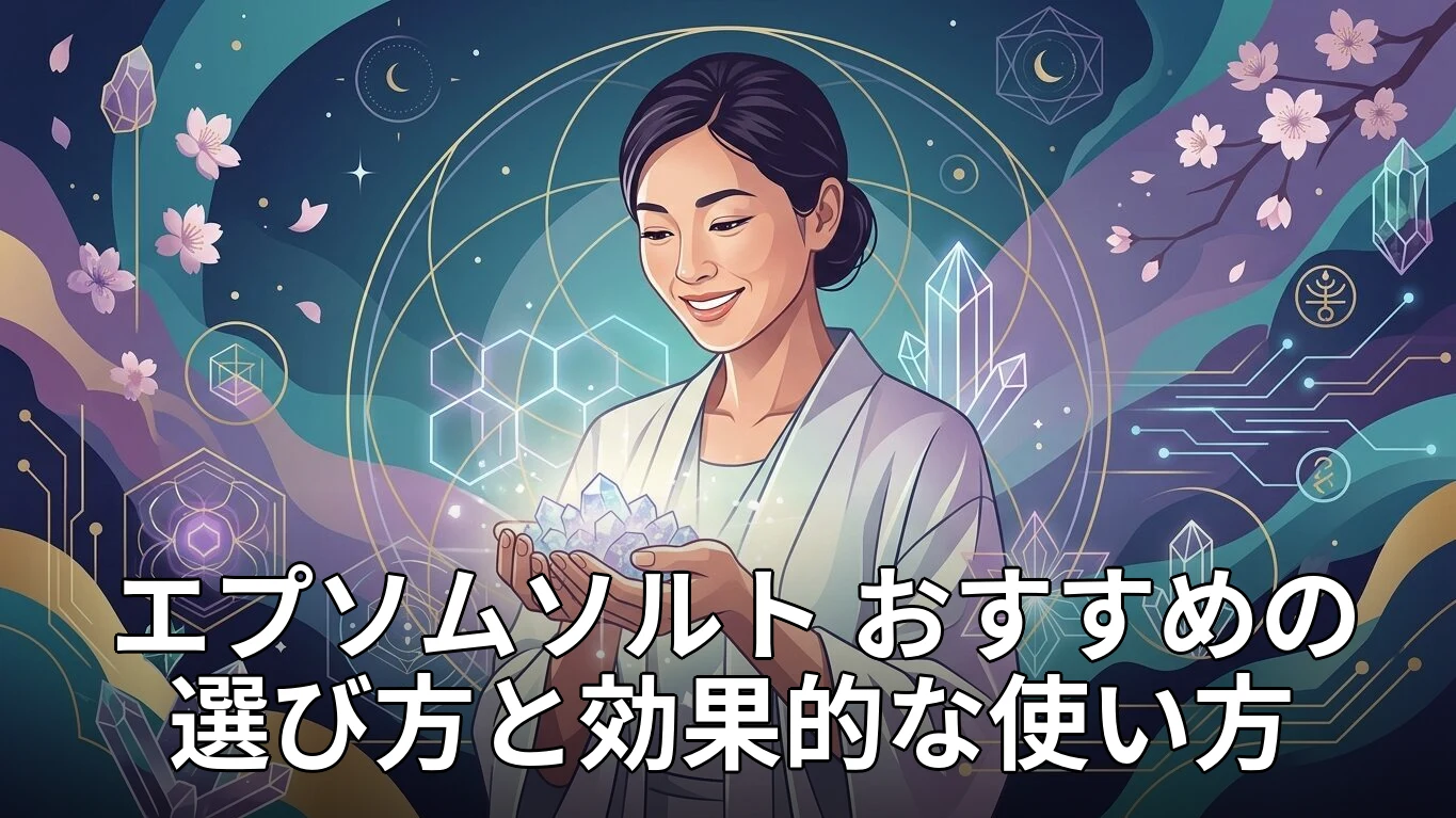 エプソムソルト おすすめの選び方と効果的な使い方