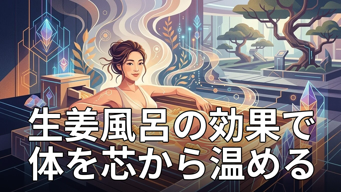 生姜風呂の効果で体を芯から温める